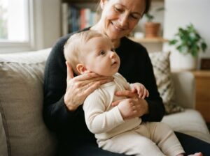 Baby Kopf halten