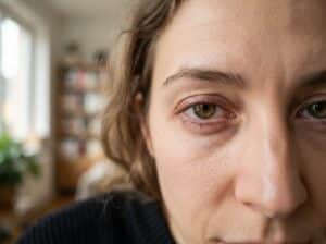 Augen zucken