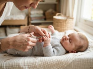 Baby Nägel schneiden