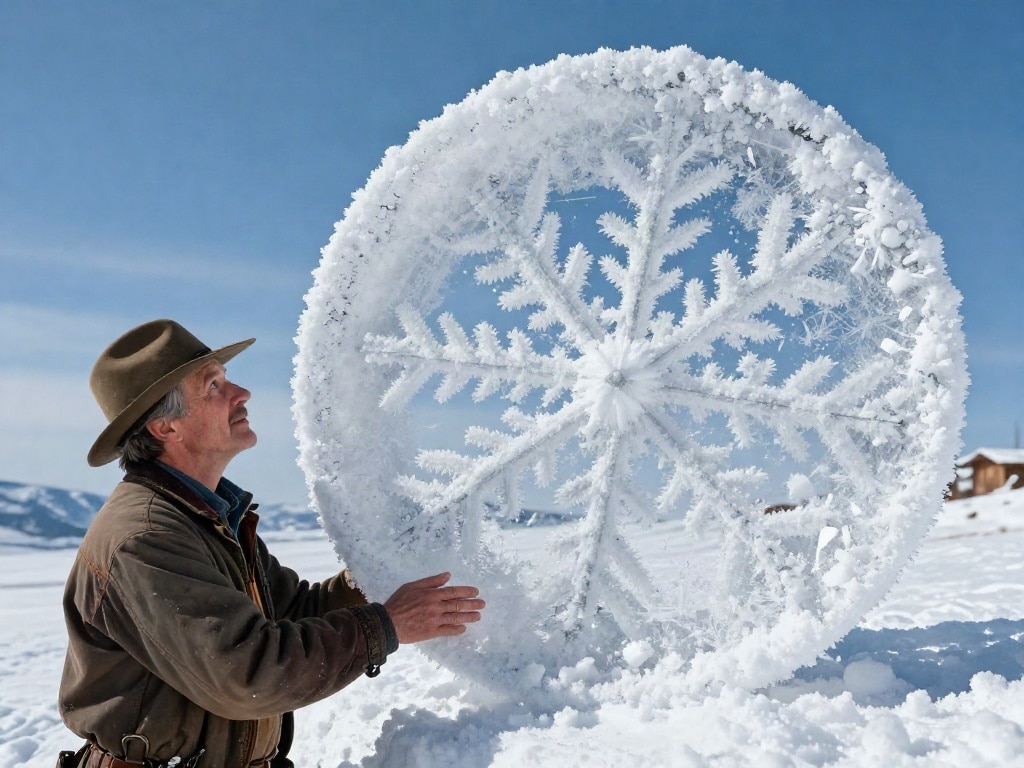 größte Schneeflocke der Welt