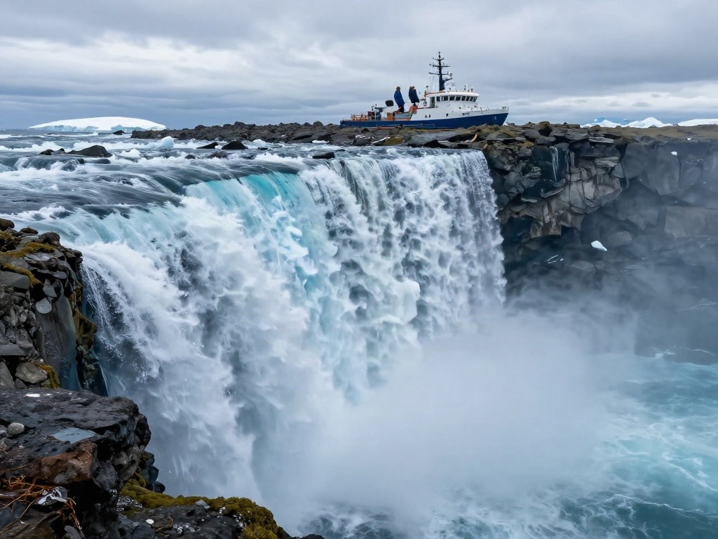 größter Wasserfall der Welt unter Wasser