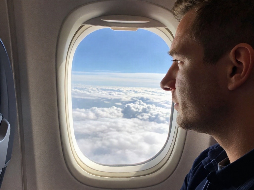 Sitzplatz Flugzeug wählen
