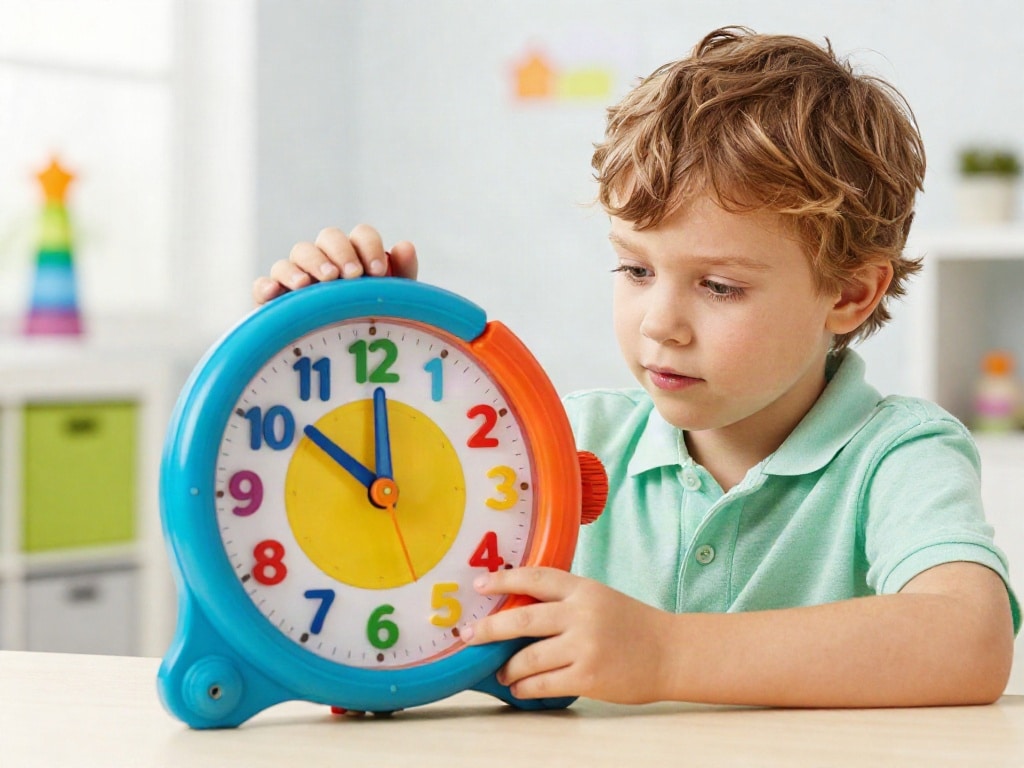 Kind Uhr lernen