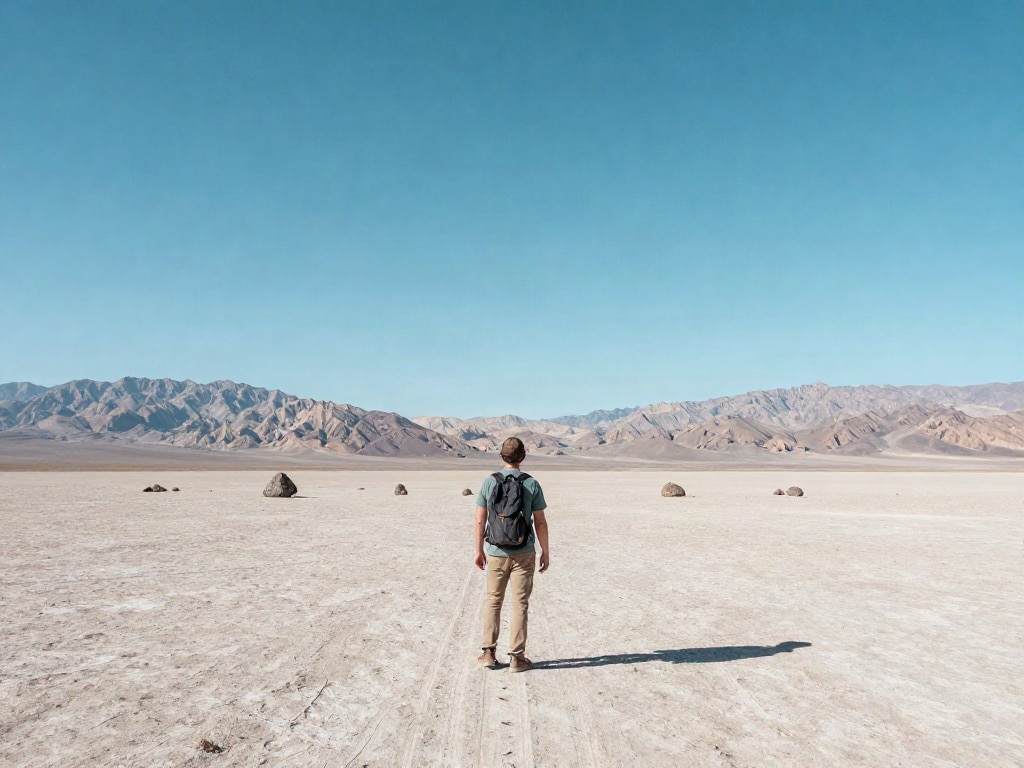 wandernde Steine Death Valley