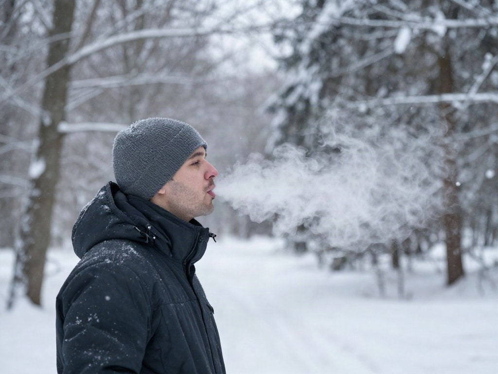 warum sieht man Atem im Winter