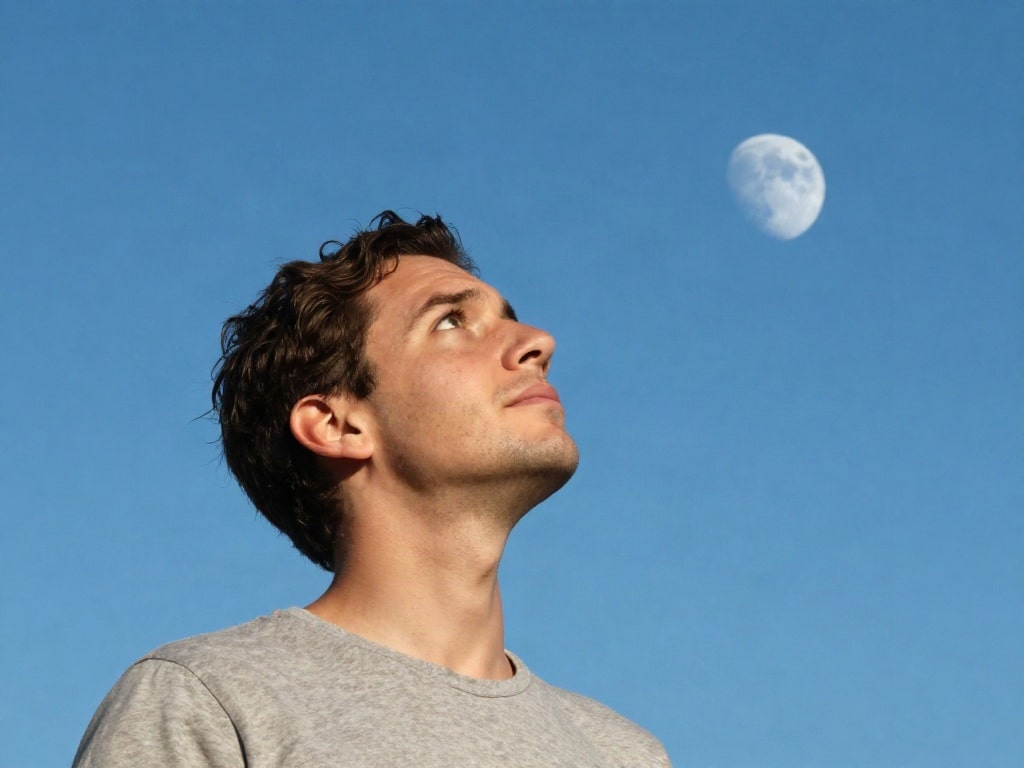 warum Mond tagsüber sichtbar