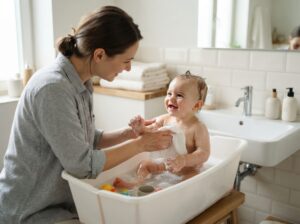 Baby baden wie oft